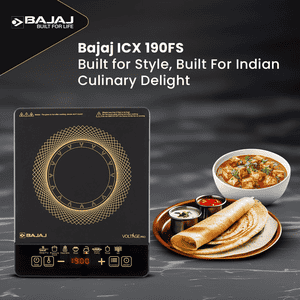 Bajaj Induction Cooktop | 1900 W | Touch Panel | Black | ICX190FS