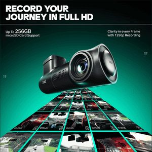 Boat Hive Dashcam E1 Full HD Recording | Space Black