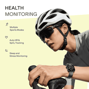Boat Wave Sigma 3 Curv Smartwatch | 2.01" Curved Display | BT Calling | Active ​Black
