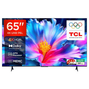 TCL 4K Ultra HD Smart LED Google TV | 165 cm (65 inches) | Black | 65P6L
