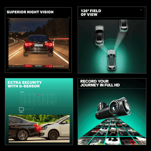 Boat Hive Dashcam E1 Full HD Recording | Space Black
