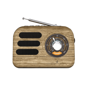 iGear Vintune Radio Mp3 Player with Bluetooth Speaker | Brown