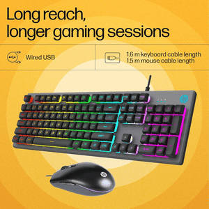 HP Wired Gaming Keyboard and Mouse Set | Black | KM300F