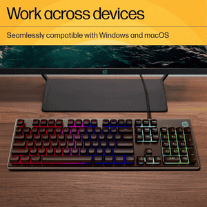 HP Wired Gaming Keyboard and Mouse Set | Black | KM300F