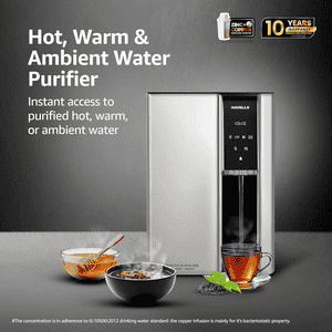 Havells Gracia Alkaline Water Purifier | RO+UV+Alkaline | 6.5L | Silver & Black