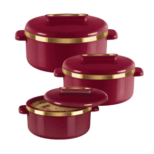 Milton Curve Casserole Set | Easy to Store | Multicolour