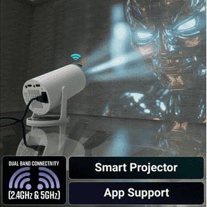 Zebronics PixaPlay 62 Projector | 3000 Lumens | White & Blue