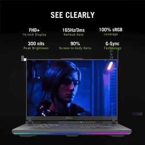 ASUS G16 Gaming Laptop | AMD Ryzen 9 8940HX | 16GB | 1TB | Windows 11 Home | Eclipse Gray | G614PH-RV073WS