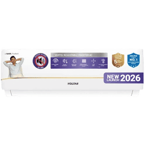 Voltas Inverter Split AC | 1.5 Ton | 3 Star | White | 2026 Model | SAC 183 INV VERTIS ZENITH GOLD