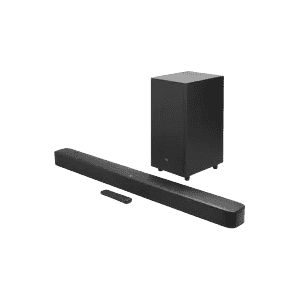 JBL Bar 2.1 Essential Soundbar with Wireless Subwoofer | 440W | Dolby Digital | 2.1 Channel | Black | JBLBAR21ESSBLKIN