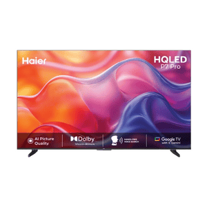 Haier P7 Pro 43P7 HQLED AI Smart Google TV | 109 cm (43 inch) | Black | 43P7