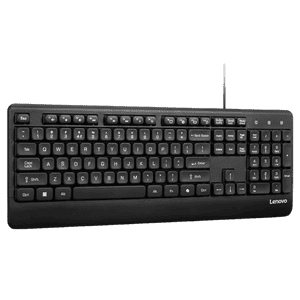 Lenovo 110 USB-A Wired Multimedia Keyboard | Black