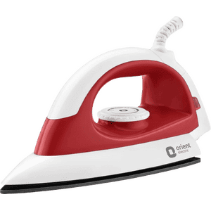 Orient Electric Panache Plus Iron | 1000W | Red & White | DIPC10RP