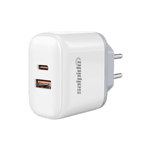 Salpido Dual Port Fast Charging Adapter | 45W | White | WC05