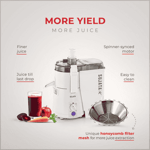 Sujata Powermatic Juicer | 900 Watts | White