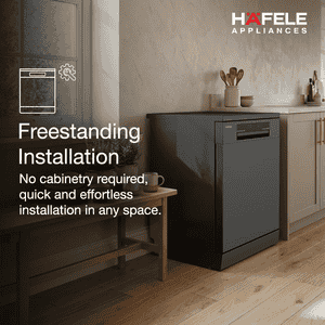 Hafele Aqua Noir Dishwasher | 13 Place Settings | Free-Standing