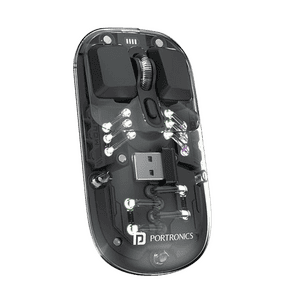 Portronics Toad 5 Rechargeable Bluetooth Mouse | 2.4 GHz Wireless | Black | POR 2488