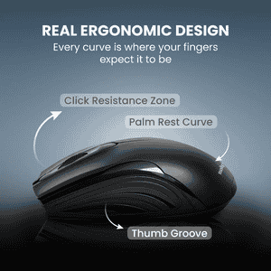 Salpido M35 Wired USB Optical Mouse | Plug & Play | Black