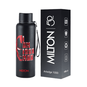Marvel Artedge 1000 Thermosteel Flask | 1000 ml | 24 Hr and Cold | Leak Proof | Assorted Colors