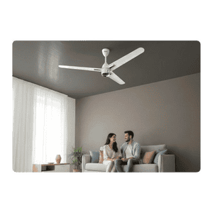 Impex BLDC Ceiling Fan | 1200 mm | Atom Glow | Matte White