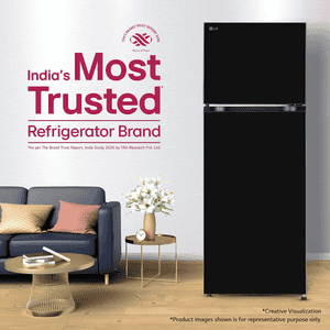LG Frost-Free Double Door Convertible Refrigerator | 276 L | 2 Star | Smart Inverter | Onyx Black | 2026 Model | GLT2826XWOB