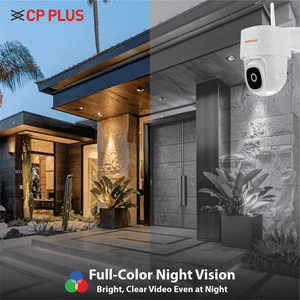 CP PLUS 4MP Quad HD Wi-Fi CCTV Camera for Outdoor | White | CP Z45Q
