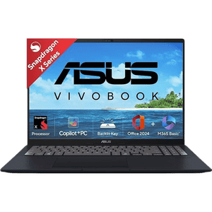 Asus Vivobook 16 Laptop | Snapdragon X X1 26100 | 16GB | 512GB | Windows 11 Home |  Quite Blue | X1607QA-MB049WS