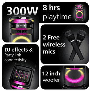 Philips Bluetooth Party Speaker | 300 W | Black | TAX3004/94