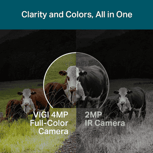 TP-Link 4G 4MP HD Outdoor Full Color Camera | White | VIGI C540