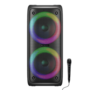 Zebronics Zeb Barrel 200 Bluetooth Portable Speaker with Wireless Mic | 40 W | Black