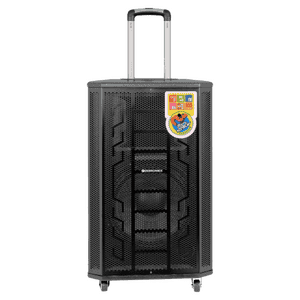 Zebronics Zeb Metal Pro Trolley DJ Speaker | 150 W | Black | 2X15L1