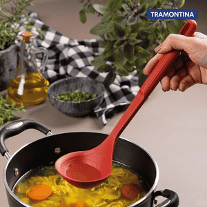 Tramontina Softta Silicone Ladle | Red