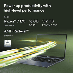 ASUS Vivobook 15 AMD Ryzen 7 | 16 GB | 512 GB | Windows 11 Home | Blue | M1502NAQ-BQ120WS