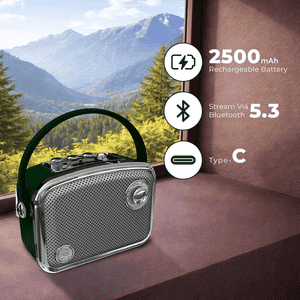 iGear Classic Portable Bluetooth Speaker with Wireless Mic | 50 W | Green