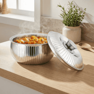 Milton Tulip 3000 Stainless Steel Casserole | Silver