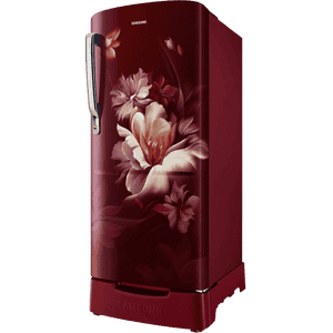 Samsung Direct Cool Single Door Refrigerator | 3 Star | 183 L | Midnight Blossom Red | RR20H2823RZ/NL