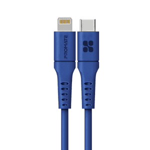 Promate USB-C to Lightning Cable 2M | 20W | Multicolour | PowerLink-200
