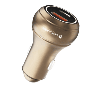 LAPCARE CARGE 145 Car Charger | 145W | Super Fast Charging | PD Type-C | Multicolour