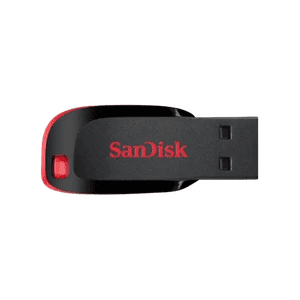 SanDisk Cruzer Blade 128GB USB 2.0 Pen Drive | Compact USB Flash Drive | Red & Black
