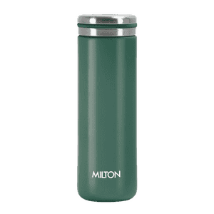 Milton Shiny 300 Thermosteel Water Bottle | Leak Proof Lid | Multicolour