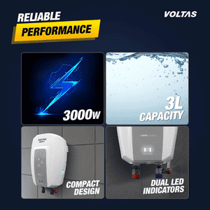 Voltas Insta+ Water Heater | 3L | 3000W | White