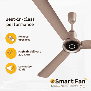 Atomberg Studio Nexus Smart BLDC Ceiling Fan | 1200 mm | Rose gold
