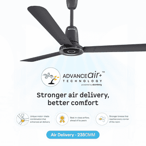 Atomberg Studio Nexus BLDC Ceiling Fan |1200 mm | Pebble Grey
