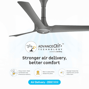 Atomberg Aris Gladius BLDC Ceiling Fan | 1200mm | Sand Grey