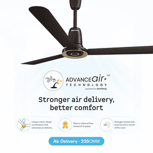 Atomberg Studio Nexus BLDC Ceiling Fan |1200 mm | Blaze Brown