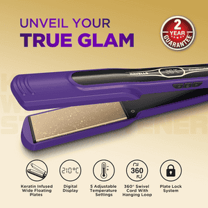 Havells Wide Hair Straightener | Violet | HS4222