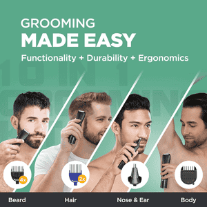 Havells 10 in 1 Digital Grooming kit | Black | GS6668