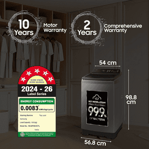 Samsung Fully-Automatic Top Load Washing Machine | 5 Star | 8 Kg | WA40F08H2CTL