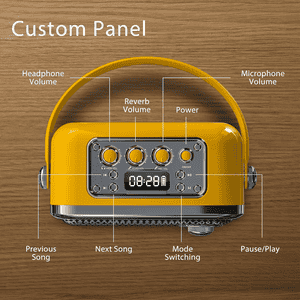 iGear Classic Portable Bluetooth Speaker With Wireless Mic | 50 W | Yellow