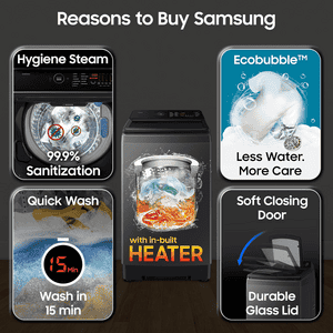 Samsung Fully-Automatic Top Load Washing Machine | 5 Star | 8 Kg | WA40F08H2CTL